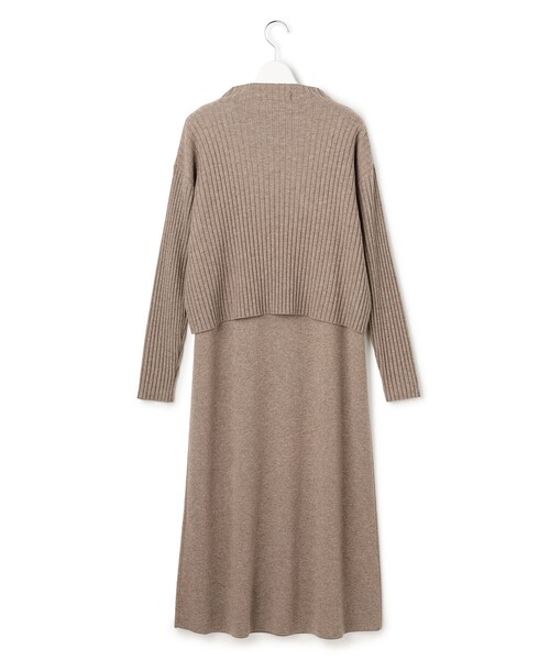 23区（ニジュウサンク） ワンピース 「洗える」レイヤードニットツイン