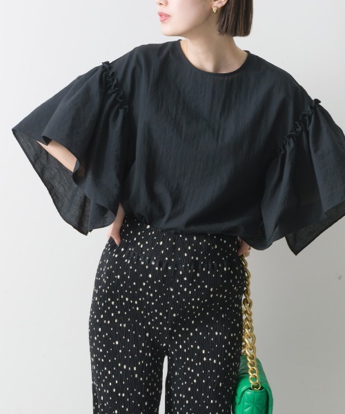 「terrace」 半袖ブラウス MEDIUM ブルー レディース_画像8