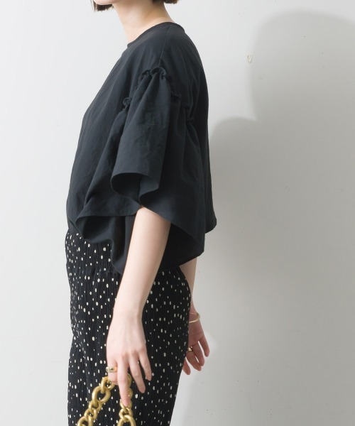 「terrace」 半袖ブラウス MEDIUM ブルー レディース_画像9