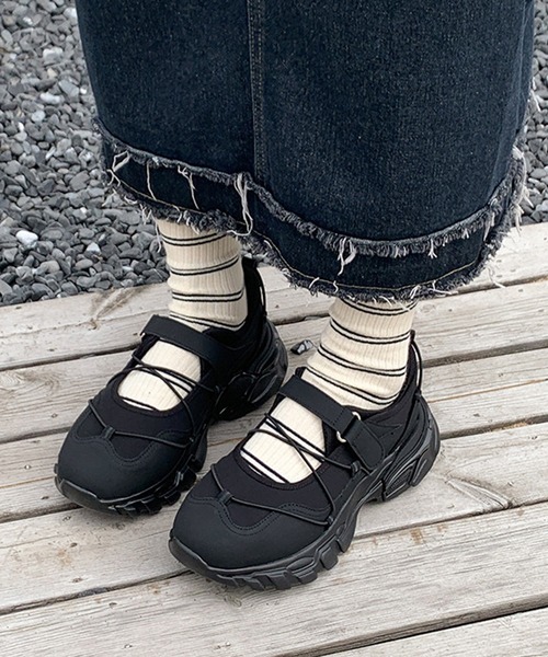 c.u.l スニーカー クロスコード バレエ メリージェーン スニーカー