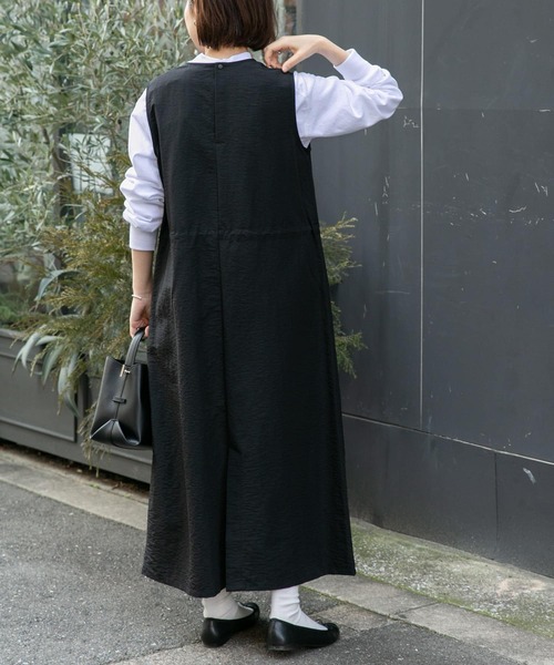 「FORK&SPOON」 ノースリーブワンピース 2 ブラック レディース_画像9