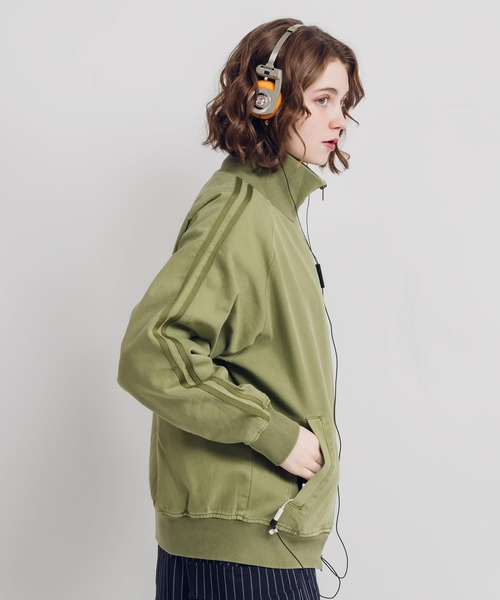 「MUHET」 ジップアップブルゾン X-LARGE ライトグレー レディース_画像6