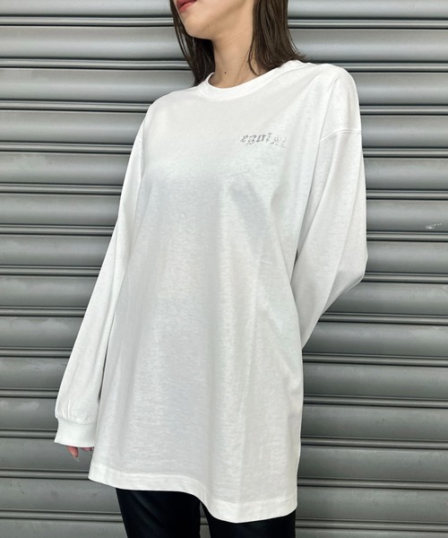 EGOIST（エゴイスト） tシャツ ラインストーンロゴユニセックスロンT