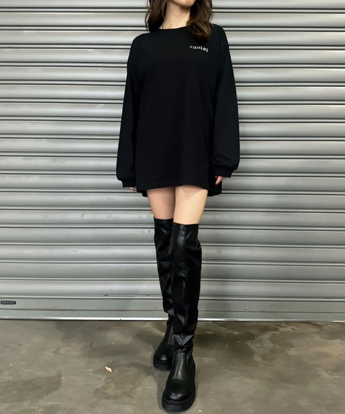 EGOIST（エゴイスト） tシャツ ラインストーンロゴユニセックスロンT