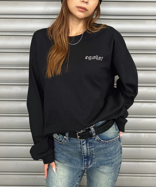 EGOIST（エゴイスト） tシャツ ラインストーンロゴユニセックスロンT