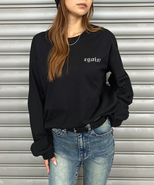 EGOIST（エゴイスト） tシャツ ラインストーンロゴユニセックスロンT