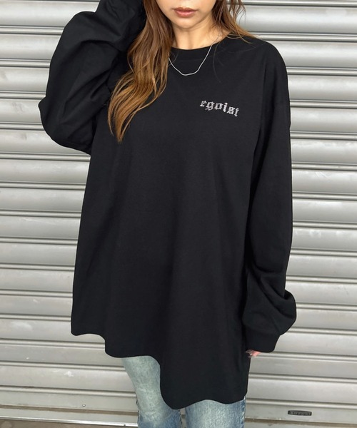 EGOIST（エゴイスト） tシャツ ラインストーンロゴユニセックスロンT