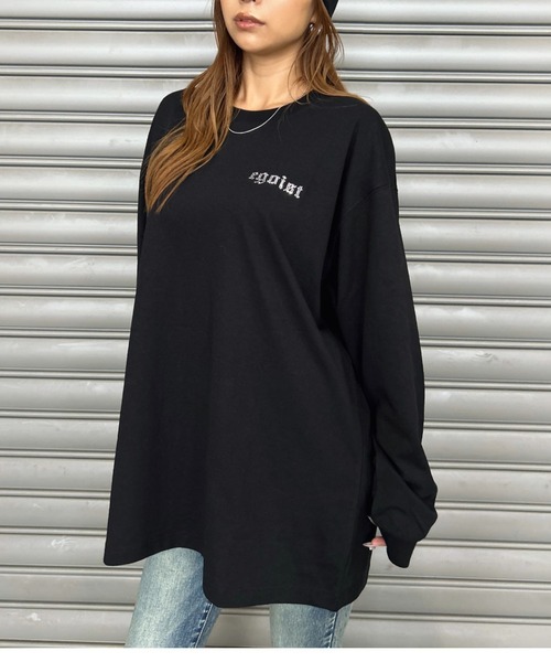EGOIST（エゴイスト） tシャツ ラインストーンロゴユニセックスロンT