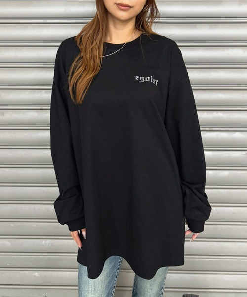 EGOIST（エゴイスト） tシャツ ラインストーンロゴユニセックスロンT