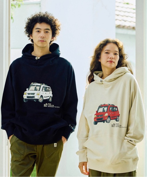 go slow caravan（ゴースローキャラバン） パーカー NISSAN×gsc 空紡糸