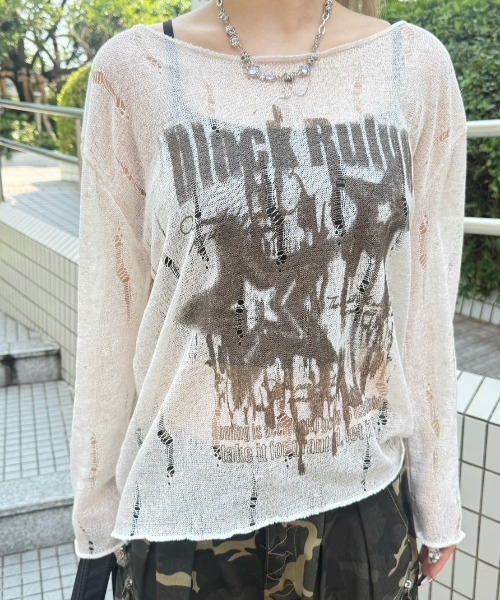 「XU」 「magenta studio」長袖ニット ONE SIZE アイボリー レディース_画像8