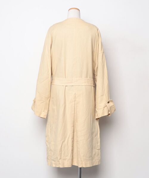 「cardo fabrica」 ノーカラーコート FREE ベージュ レディース_画像2