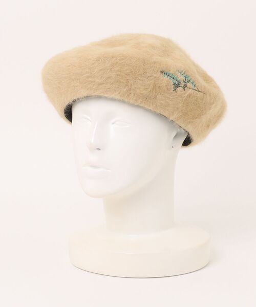 SUPER HAKKA（スーパーハッカ） 帽子 ベレー帽 フラワーワンポイント