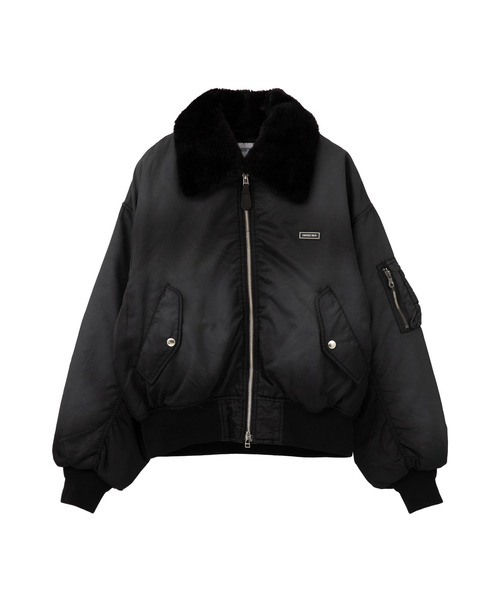 と*わ様 Converse MA-1 フライトジャケット ブラック RADIO EVA