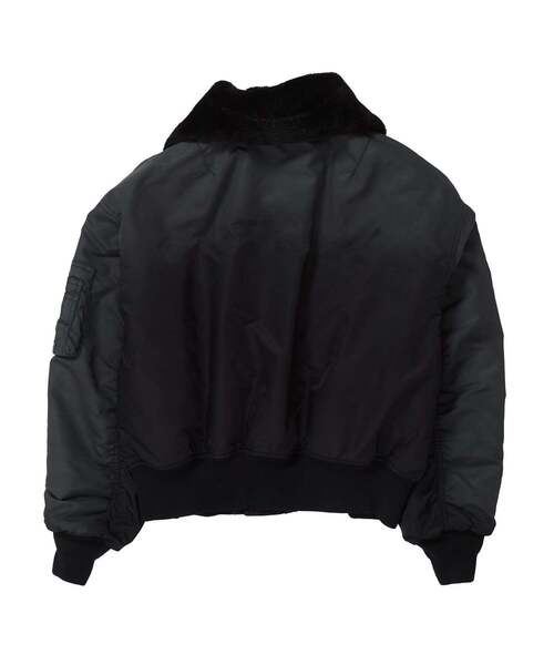 あおばくん着用CONVERSE MA-1 フライトジャケット ブラック シルバー