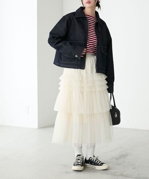 BONLECILL（ボンルシール） ジップアップブルゾン FREE ネイビー