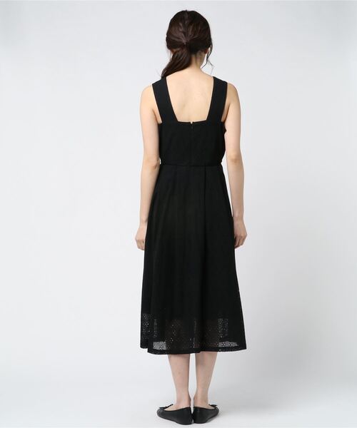 「haupia」 キャミソールワンピース MEDIUM ブラック レディース_画像6