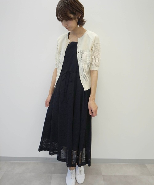 「haupia」 キャミソールワンピース MEDIUM ブラック レディース_画像9