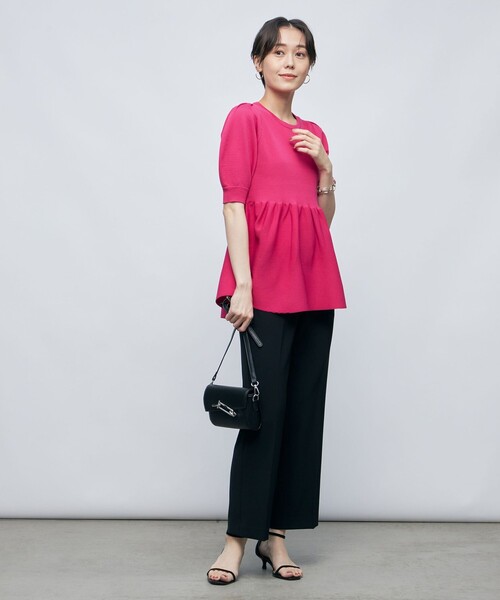 「NOLLEY'S Sophi」 半袖ニット 38 ピンク レディース_画像2