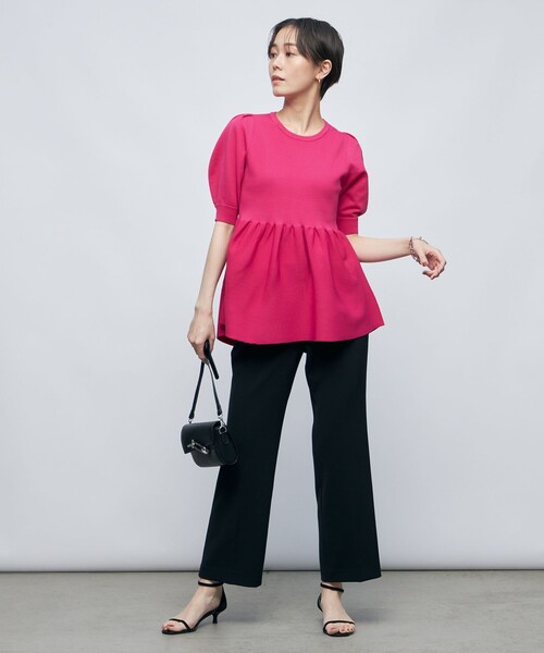 「NOLLEY'S Sophi」 半袖ニット 38 ピンク レディース_画像4