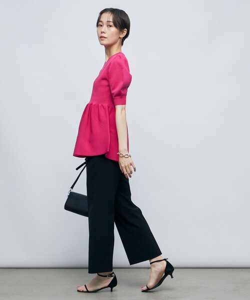 「NOLLEY'S Sophi」 半袖ニット 38 ピンク レディース_画像6