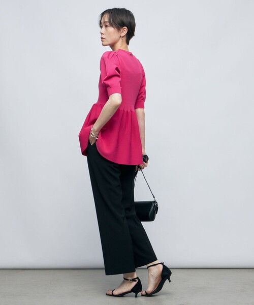 「NOLLEY'S Sophi」 半袖ニット 38 ピンク レディース_画像7