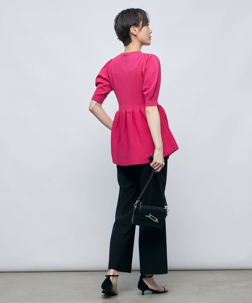 「NOLLEY'S Sophi」 半袖ニット 38 ピンク レディース_画像8