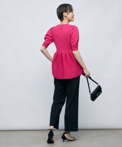 「NOLLEY'S Sophi」 半袖ニット 38 ピンク レディース_画像9