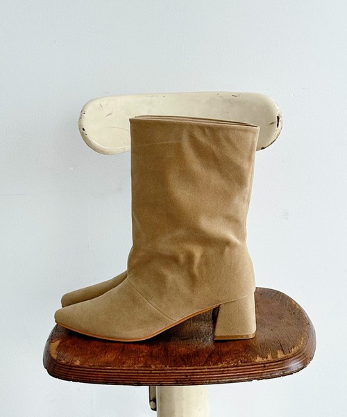 DOUX ARCHIVES（ドゥアルシーヴ） ブーツ ワイドシャフトミドルブーツ