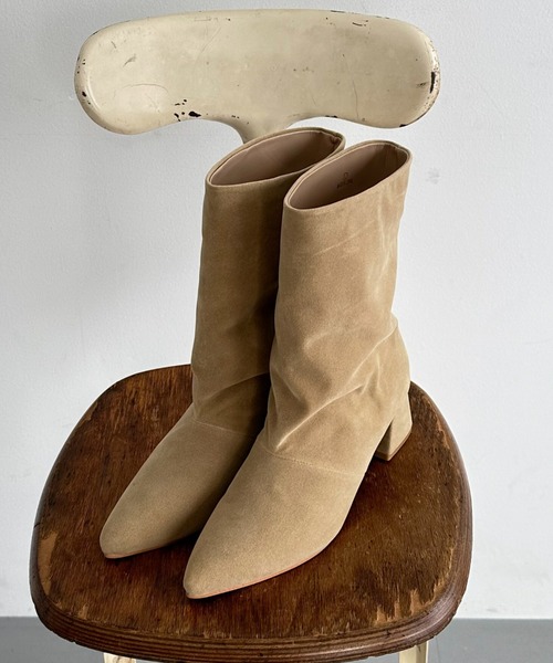 DOUX ARCHIVES（ドゥアルシーヴ） ブーツ ワイドシャフトミドルブーツ