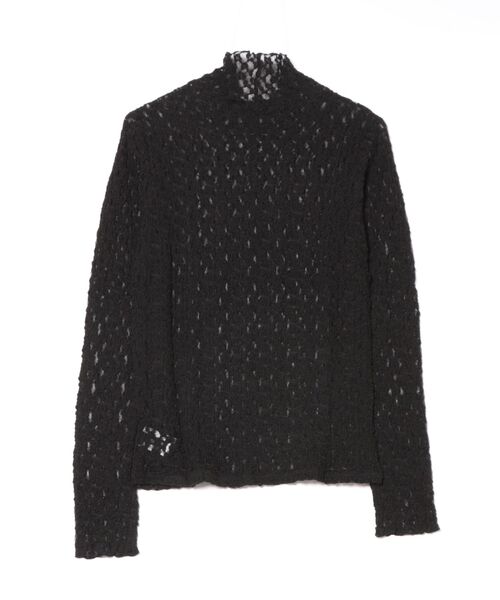 tシャツ シュリンクレース_シュリンクレースハイネックプルオーバー レディース_14