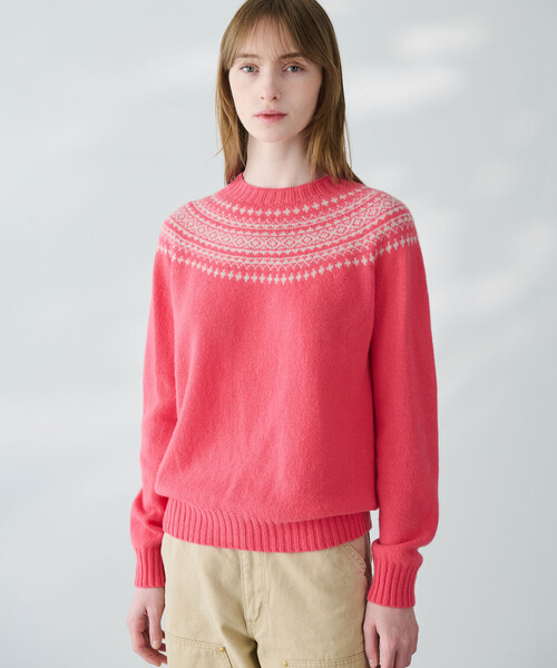 MORRIS & SONS 赤 ウールセーター Morris & Sons（モリスアンドサンズ） ニット セーター MORRIS ＆ SONS