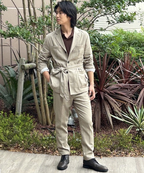 「BANANA REPUBLIC FACTORY STORE」 半袖シャツ L ブラウン メンズ_画像3