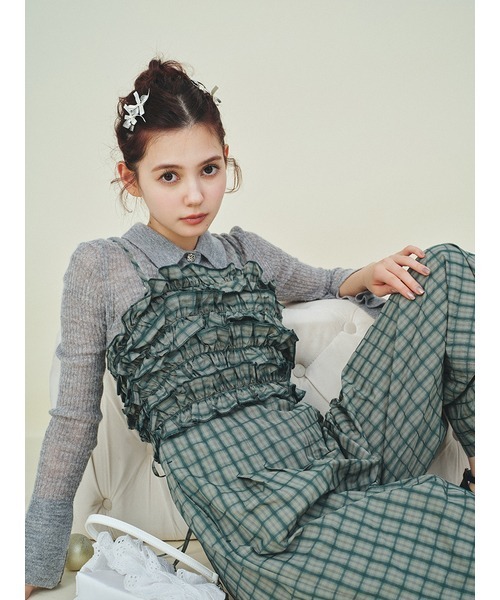 LILY BROWN（リリーブラウン） ニットカーディガン ONE SIZE ベージュ