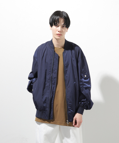 「LIMONTA」 ナイロンブルゾン LARGE ネイビー メンズ_画像6