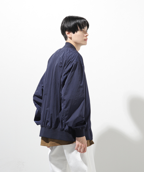 「LIMONTA」 ナイロンブルゾン LARGE ネイビー メンズ_画像9