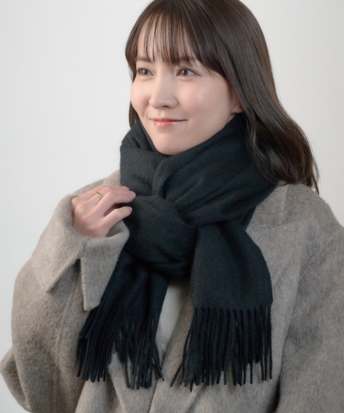 MOONBAT（ムーンバット） ストール マフラー カシミヤ100% 洗える 無地