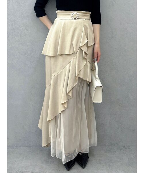 dazzlin（ダズリン） スカート アシメプリーツマーメイドスカート