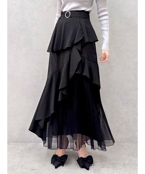 dazzlin（ダズリン） スカート アシメプリーツマーメイドスカート