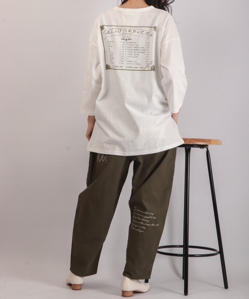 「FUNALIVE」 7分袖カットソー FREE ラベンダー レディース_画像8