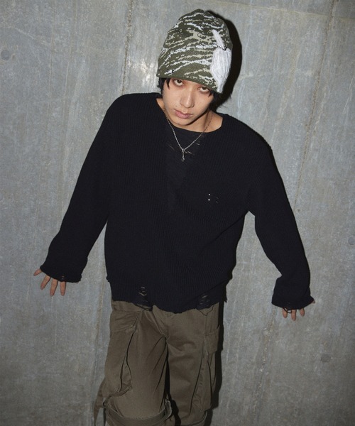 GRANCY ニット帽 ニットキャップ 「GRANCY」F-ing Decorated Beanie