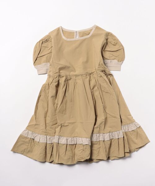 「aimoha」 「KIDS」半袖ワンピース 130 ライトベージュ キッズ_画像5