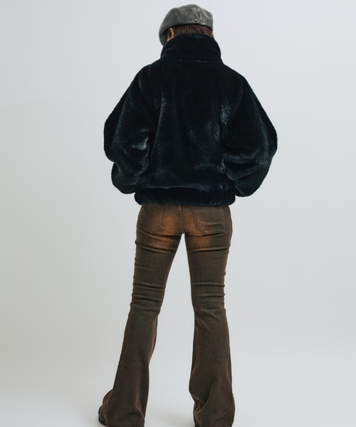 atmos girls コート アウター atmos pink Faux Fur Zip Blouson 