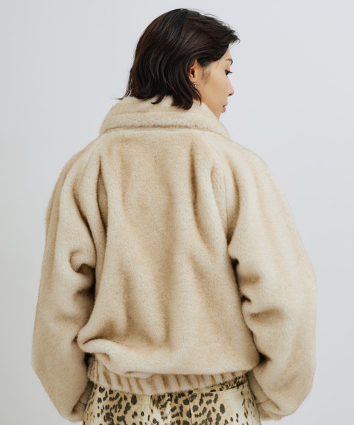 atmos girls コート アウター atmos pink Faux Fur Zip Blouson 