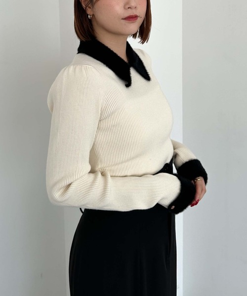 「archives」 長袖ニット MEDIUM ブラック レディース_画像9