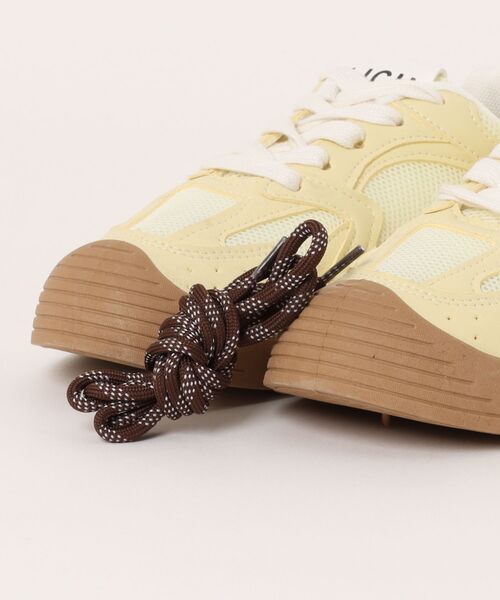 「LADY LIKE」 ローカットスニーカー 24.0cm イエロー レディース_画像4