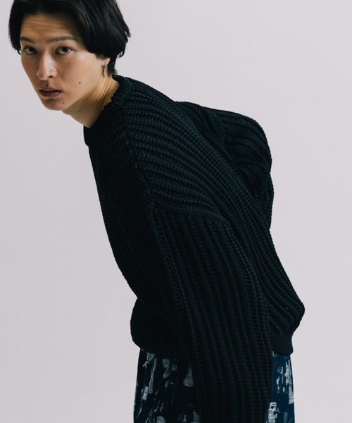 「Lui's」 長袖ニット FREE グレー メンズ_画像3