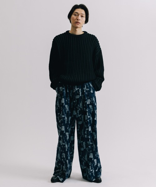 「Lui's」 長袖ニット FREE グレー メンズ_画像5