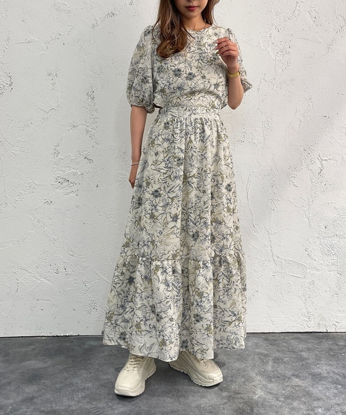 「apres jour mignon」 半袖ワンピース X-LARGE アイボリー レディース_画像3