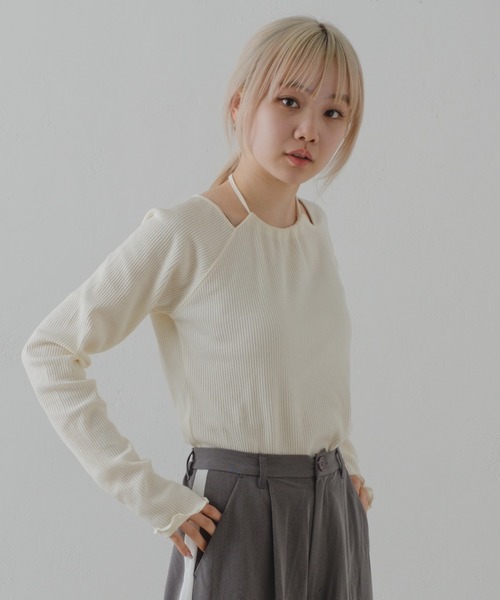 「Kastane」 長袖カットソー FREE ブルー レディース_画像2